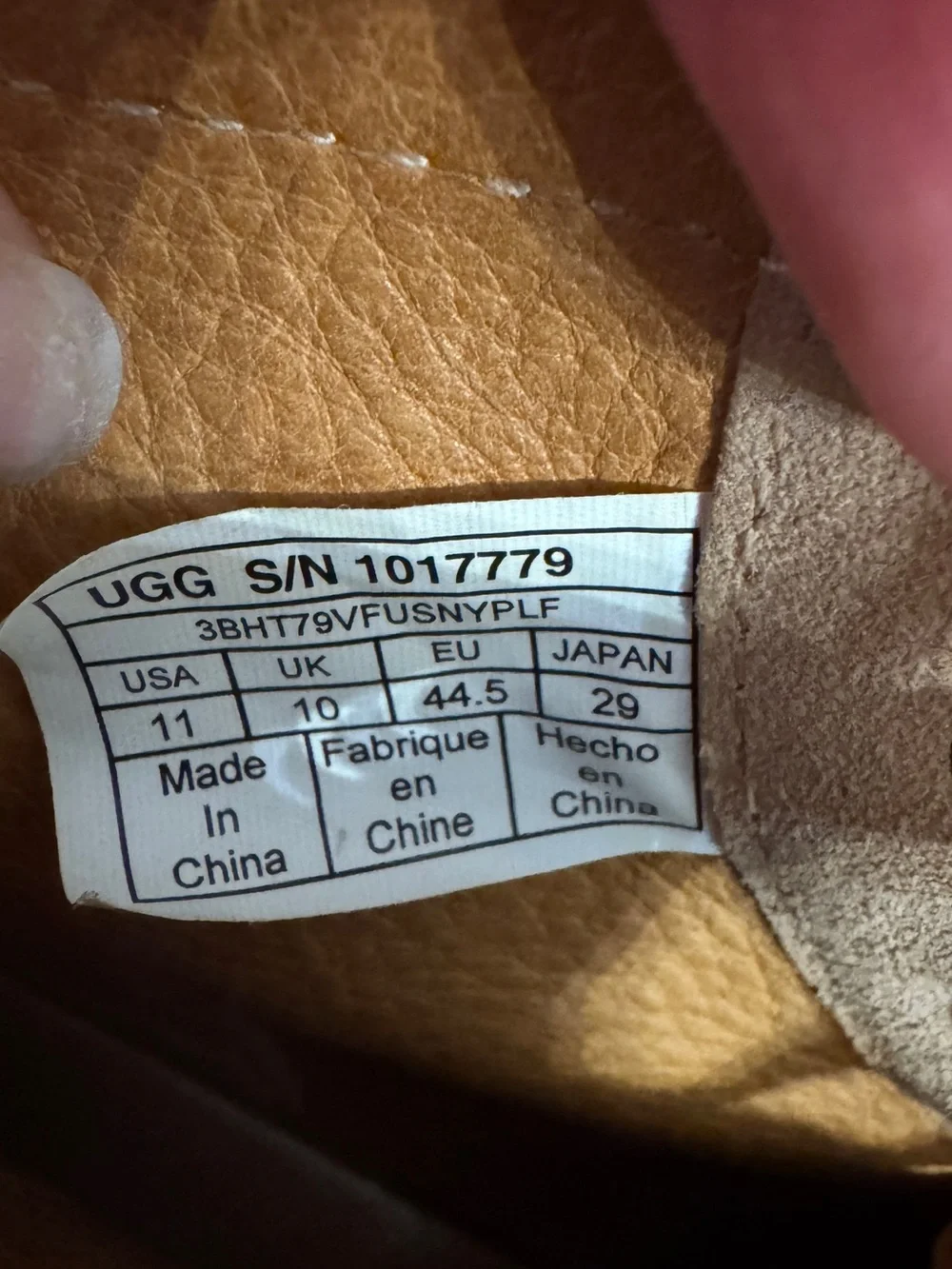 UGG Australia Men's VESTMAR BOOTS Chestnut  Lace Up Shoes Size 11